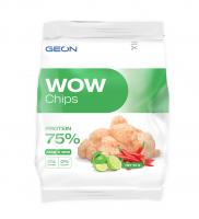 Протеиновые чипсы GEON™ WOW CHIPS Лайм и чили, 75% белка (30г)