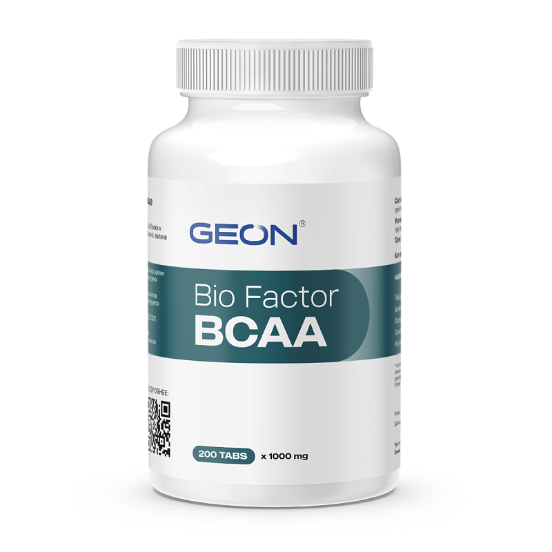 Аминокислотный комплекс GEON™ BIO FACTOR BCAA  200 таблеток х 1000 мг