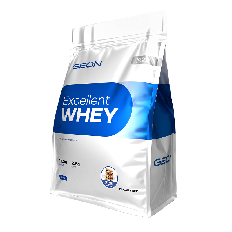 Протеин GEON EXCELLENT WHEY Печенье со сгущенным молоком, 77% белка (920г)