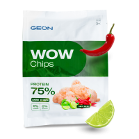 Протеиновые чипсы GEON™ WOW CHIPS Лайм и чили, 75% белка (30г)