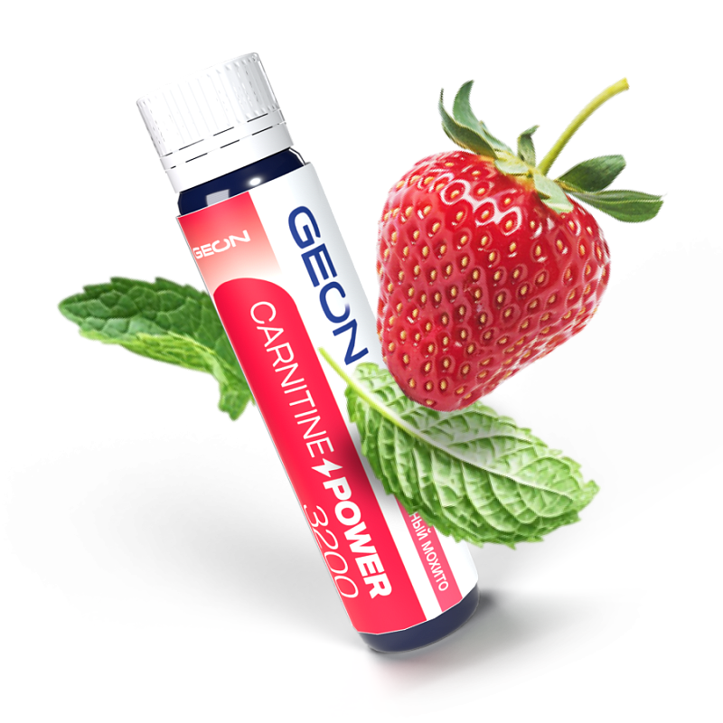 Жиросжигательный комплекс GEON™ CARNITINE POWER 3200 Клубничный мохито (25мл х 20шт.)
