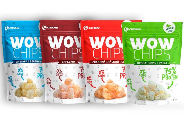 Набор из 4-х видов Протеиновых чипсов WOW CHIPS по цене 3-х Набор из 4-х видов Протеиновых чипсов WOW CHIPS по цене 3-х