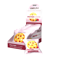 Протеиновое печенье GEON™ PROTEIN COOKIE Малиновый чизкейк, 25% белка (40 г х 10 шт.)
