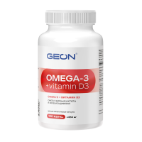 Омега жирные кислоты GEON™ OMEGA 3 + D3 120 капсул х 850 мг