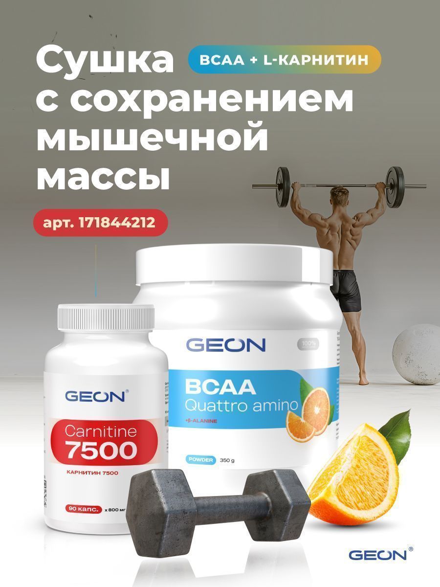 Аминокислотный комплекс GEON™ BCAA QUATTRO AMINO + β-аланин Апельсин 350 грамм