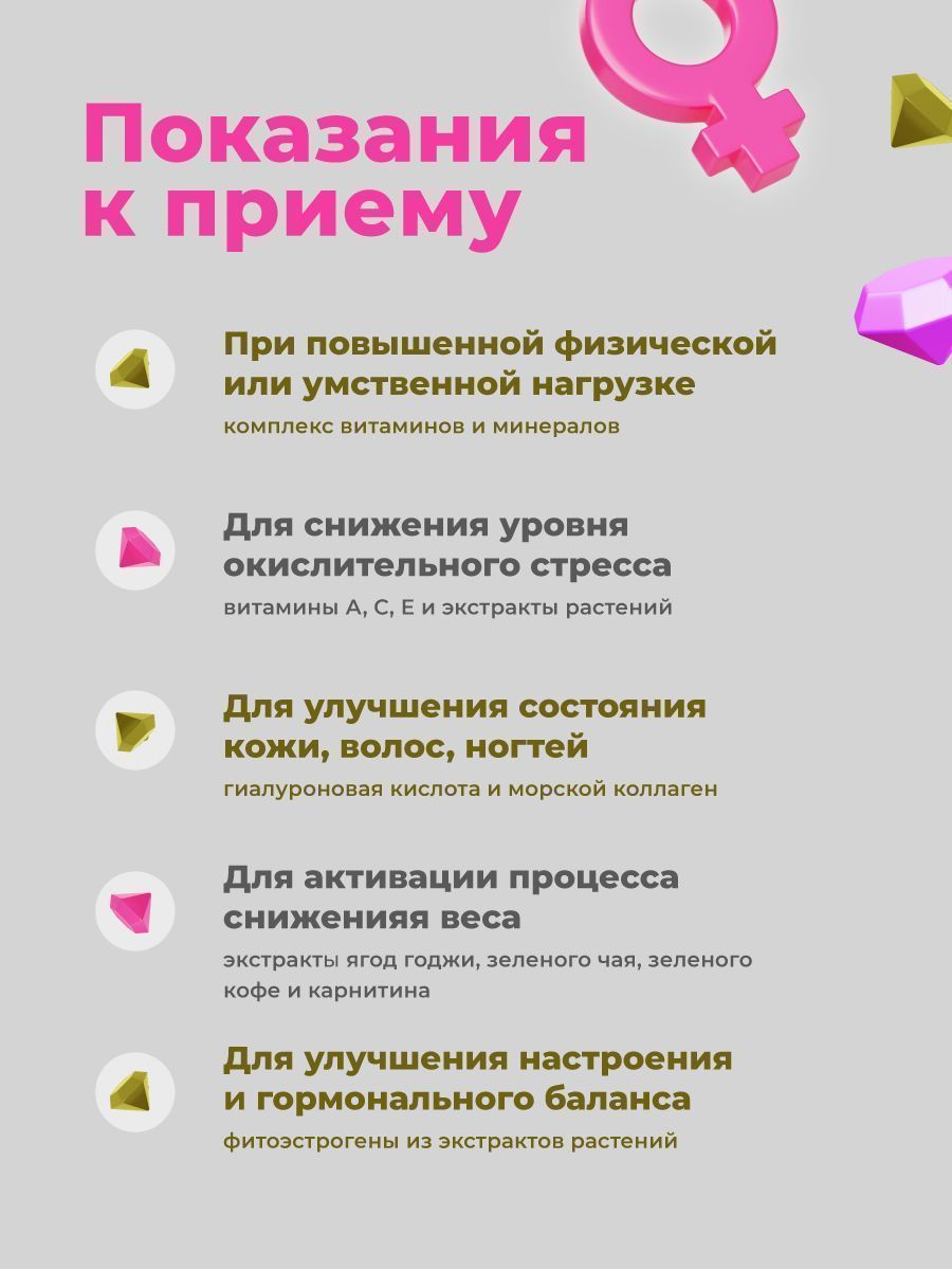 Витамины для женщин GEON™ Fashion Vitamins 120 капсул х 640 мг