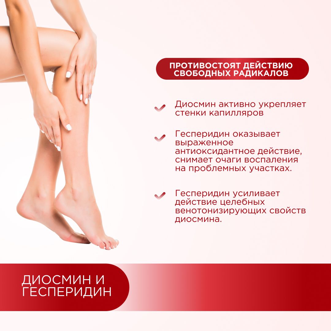 Профилактика варикоза вен GEON™ Vein Health 60 капсул x 775 мг