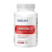 Омега жирные кислоты GEON™ OMEGA 3 + D3 120 капсул х 850 мг