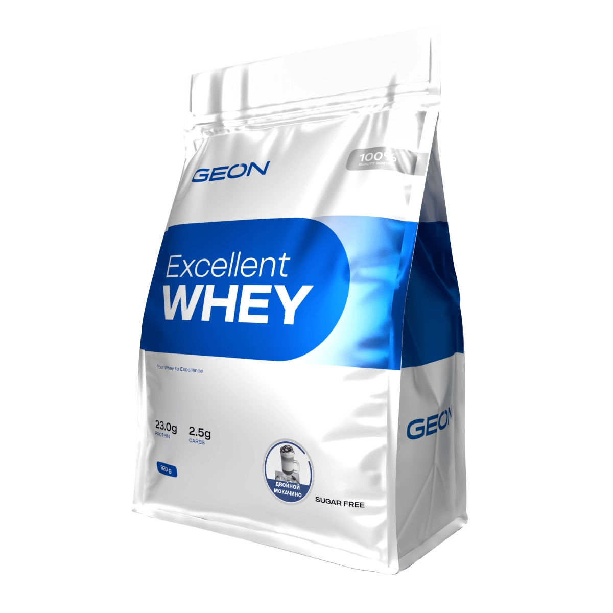 Протеин GEON EXCELLENT WHEY Двойной моккачино, 77% белка (920г)