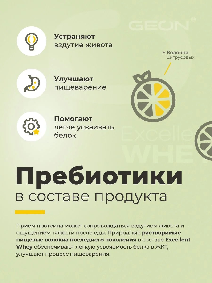 Протеин GEON EXCELLENT WHEY Банан, 77% белка (920г)